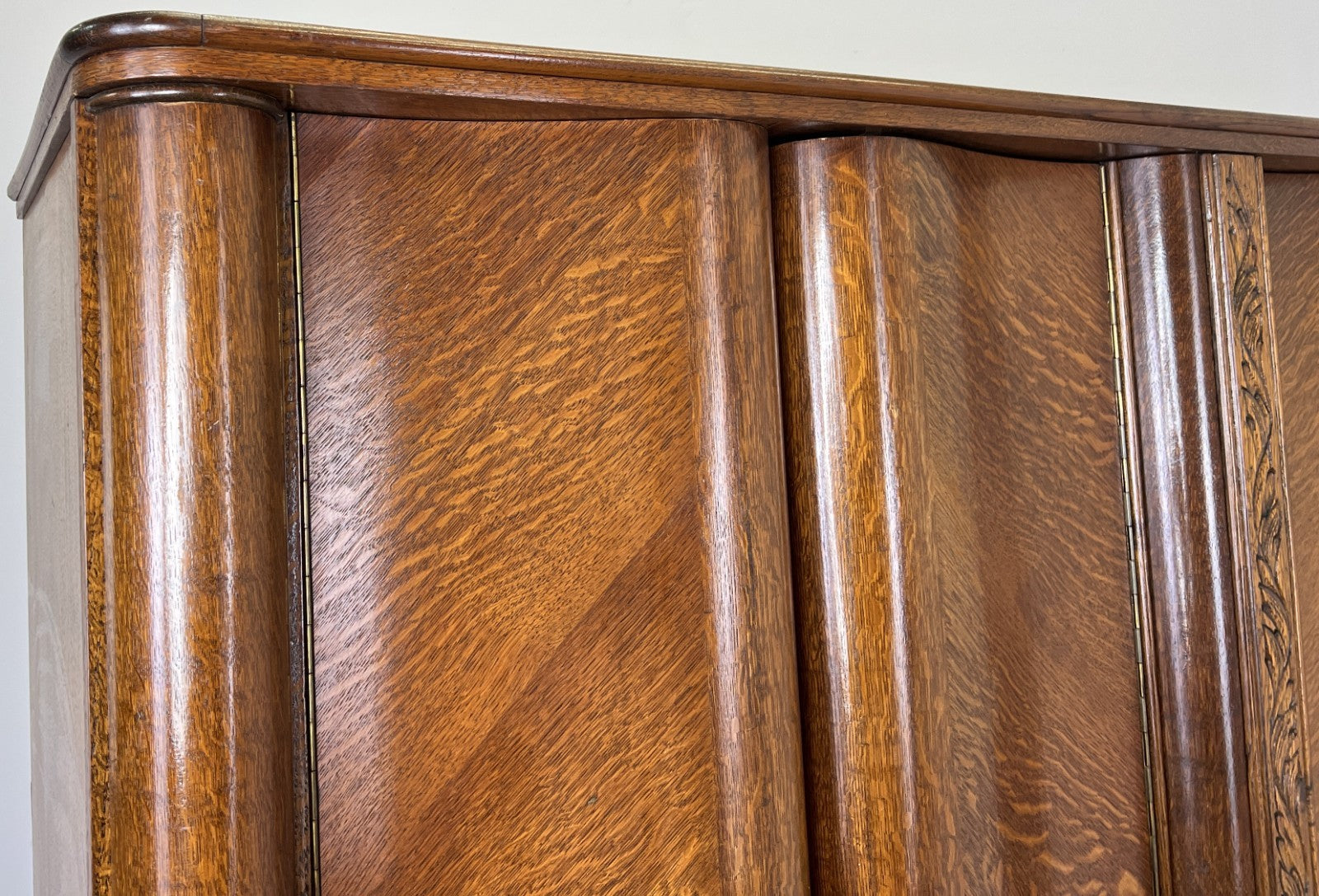 Wardrobe Vintage French Style Four Door Carved Armoire Cabinet LOT 61463