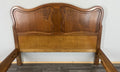 Bed Vintage French Louis XVI Double Bed Frame Oak Carved Headboard LOT 46107