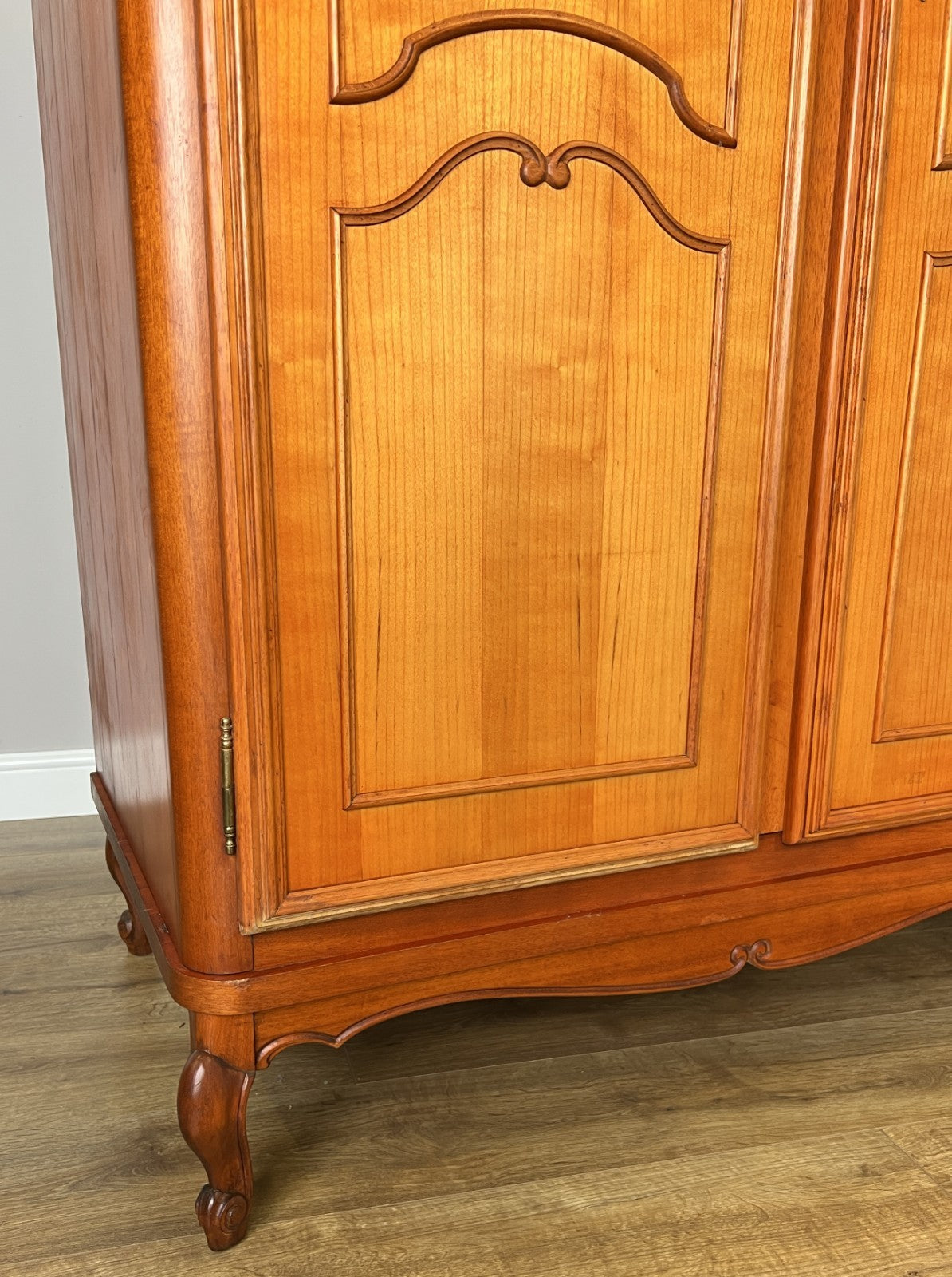 Wardrobe Vintage French Louis XVI Style Five Door Carved Armoire LOT 48454