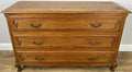 Chest of Drawers Vintage French Louis Oak 3 Drawers Carved Cabinet LOT 62650