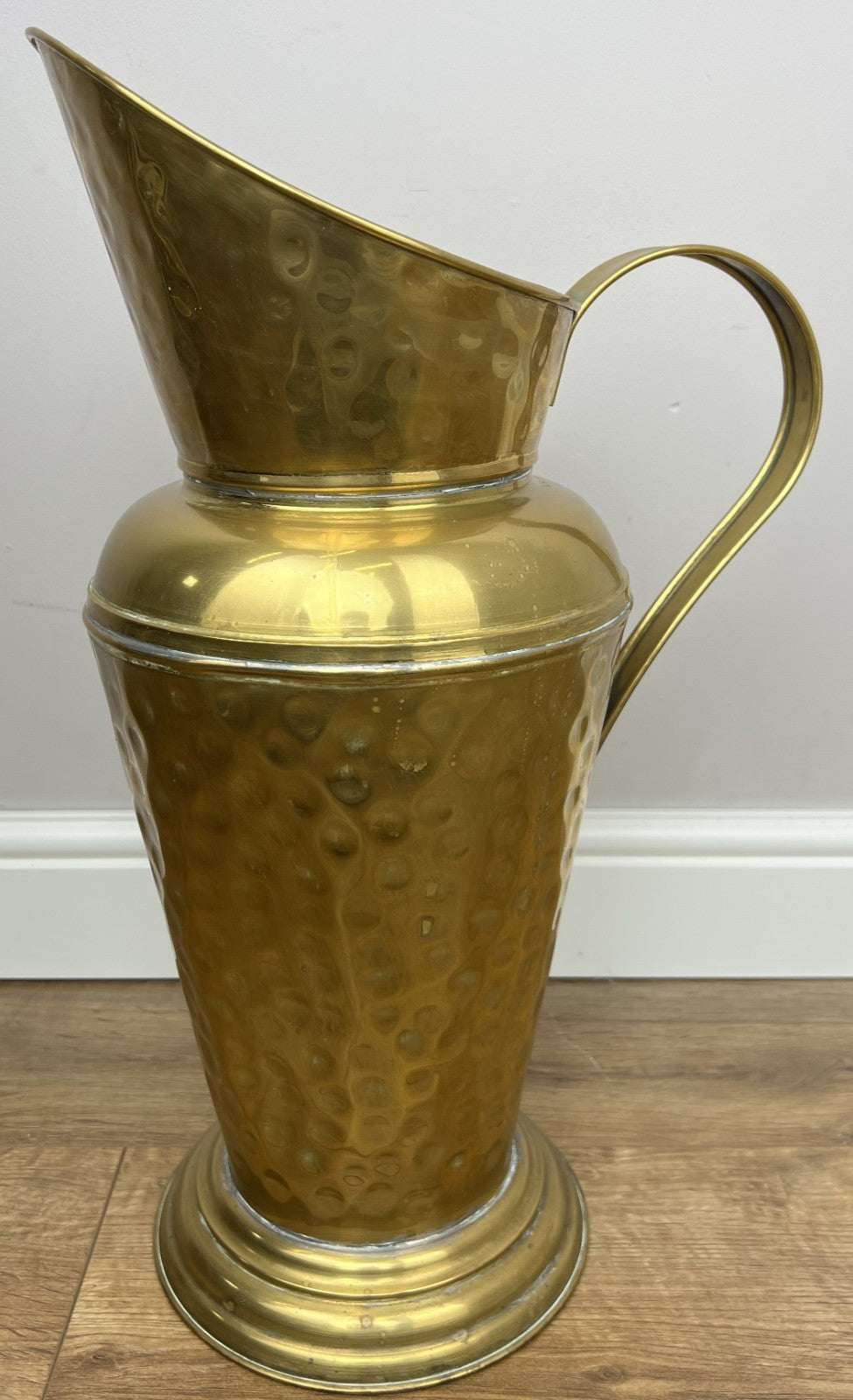 Umbrella Stand Vintage Style Brass Hall Stick Holder Hammered Finish LOT 60200