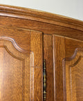 Wardrobe Vintage French Louis XVI Style Oak Five Door Carved Armoire LOT 639711