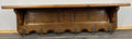 French Vintage Coat Rack Oak 6 Hooks Wall Shelf Carved Coat Hanger LOT 44341