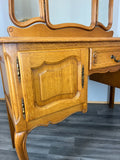 Vintage Dressing Table with Mirror French Oak Louis Vanity Table Makeup LOT 45209