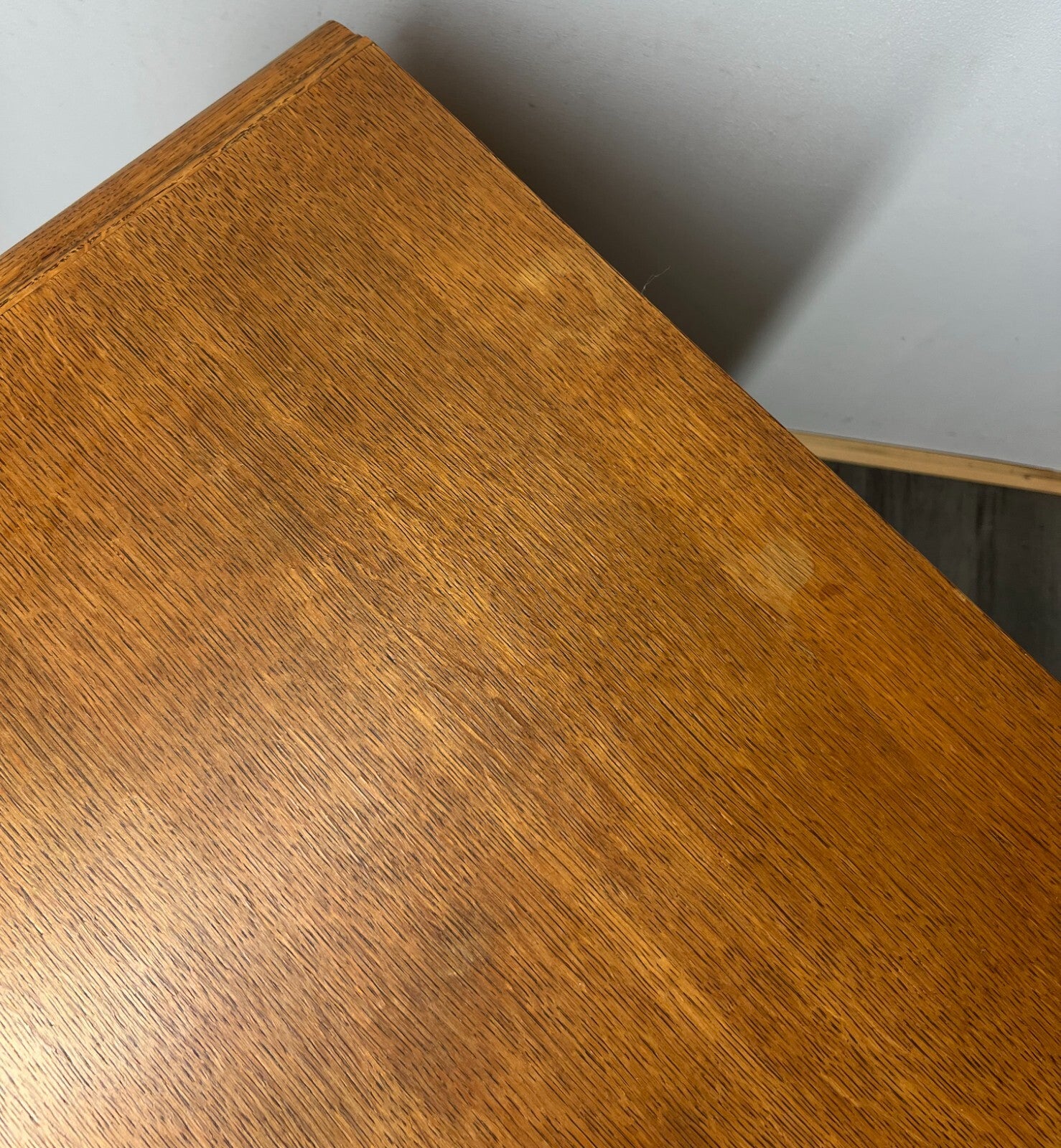 Pair of Bedside Tables Vintage French Louis Oak Nightstands Cabinets LOT 34697
