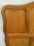 Bed Vintage French Louis XVI Double Bed Frame Oak Carved Headboard LOT 46146
