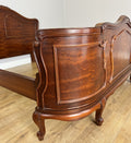 Bed Vintage French Louis XVI King Size Bed Frame Carved Headboard LOT 640315