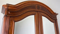 Wardrobe Antique French Two Door Mahogany Mirrored Carved Armoire LOT 61525