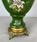 Mantel Clock Set Antique French Garniture Porcelain Bronze Candelabras LOT 36205