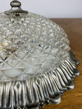 Ceiling Lamp Vintage French Pendant Glass Flush Mount Light Fixture LOT 60648