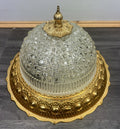 Vintage Plafonnier Crystal Ceiling Light Vintage Flush Mount Lamp Lot 4040