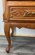 Cabinet Vintage French Louis XVI Style Carved Five Drawer Sideboard LOT 48054