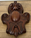 Pediment Antique French Style Walnut Hand Carved Decorative Crest LOT 61782