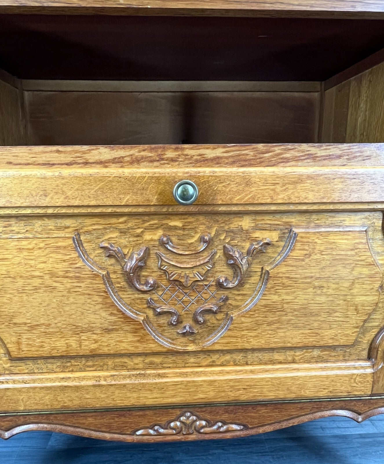 Cabinet Vintage French Louis XIV Storage Sideboard Carved Cupboard LOT 17995