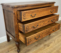 Chest of Drawers Vintage French Louis Oak 3 Drawers Carved Cabinet LOT 627011