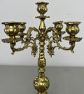 Candelabra Vintage French Style Brass Five Arm Ornate Candle Holder LOT 64232
