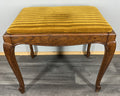 Footstool Vintage French Louis Style Oak Table Stool Upholstered Seat LOT 44220