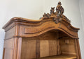 Bookcase Antique French Style Display Oak Carved Cabinet Sideboard LOT 479113
