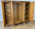 Wardrobe Vintage French Louis XVI Style Four Door Carved Armoire LOT 607911