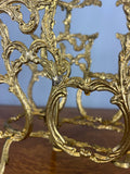 Newspaper Rack Vintage French Style Brass Magazine Stand LOT 464711
