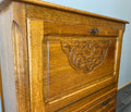 Cabinet Vintage French Louis XIV Style Writing Bureau Carved Sideboard LOT 35266