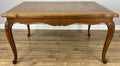 Dining Table Vintage French Louis XVI Carved Oak Extendable Table LOT 63571