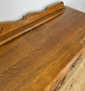 Sideboard Vintage French Louis Style Oak 4 Door Cupboard Carved Cabinet LOT 636114