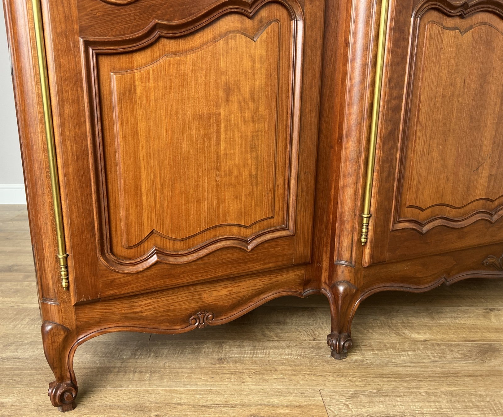 Wardrobe Vintage French Louis XVI Style Four Door Carved Armoire LOT 61156