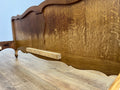 Bed Vintage French Louis XVI Double Bed Frame Oak Carved Headboard LOT 491311