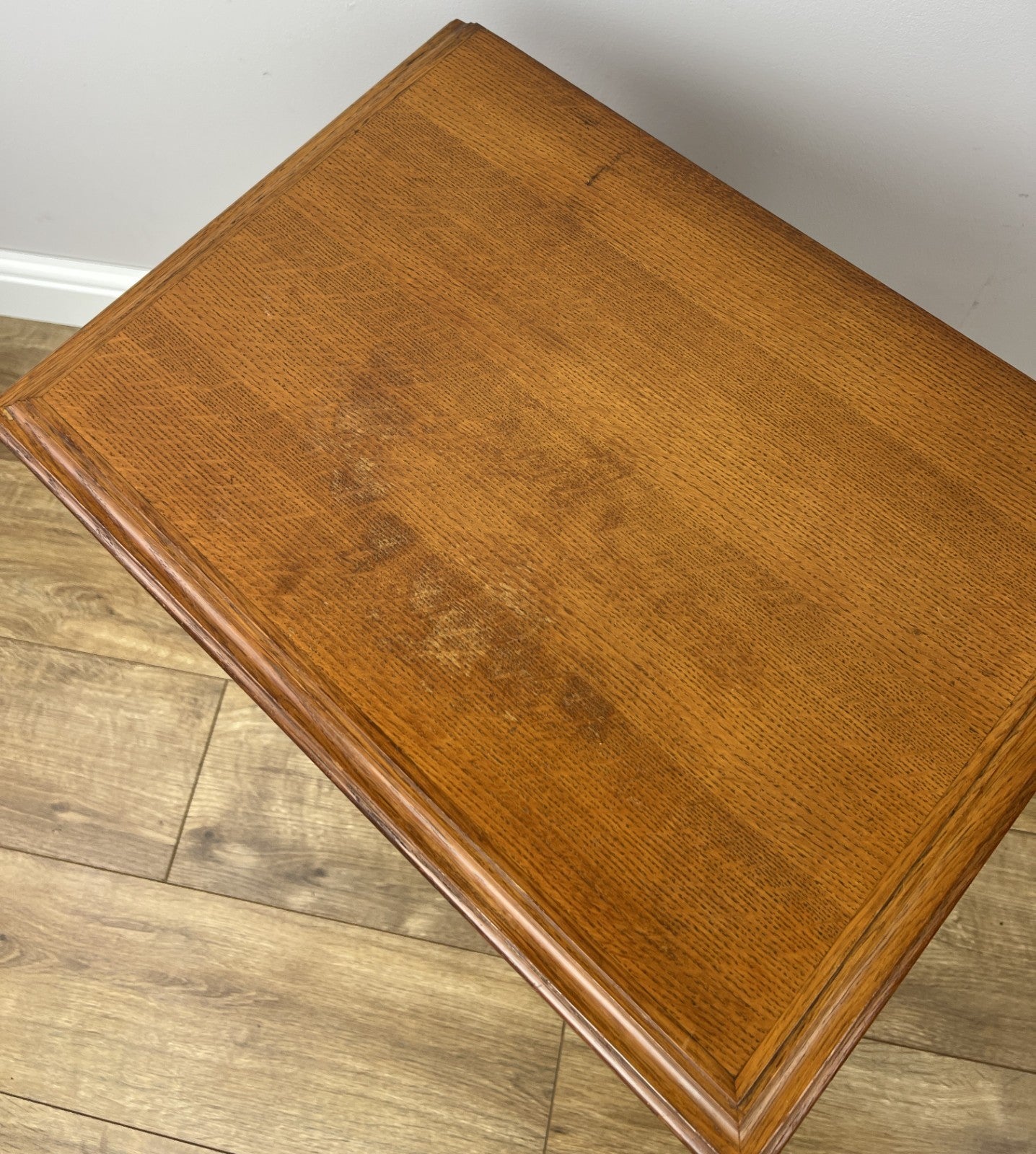 Pair of Bedside Tables Vintage French Louis Oak Nightstands Cabinets LOT 62198
