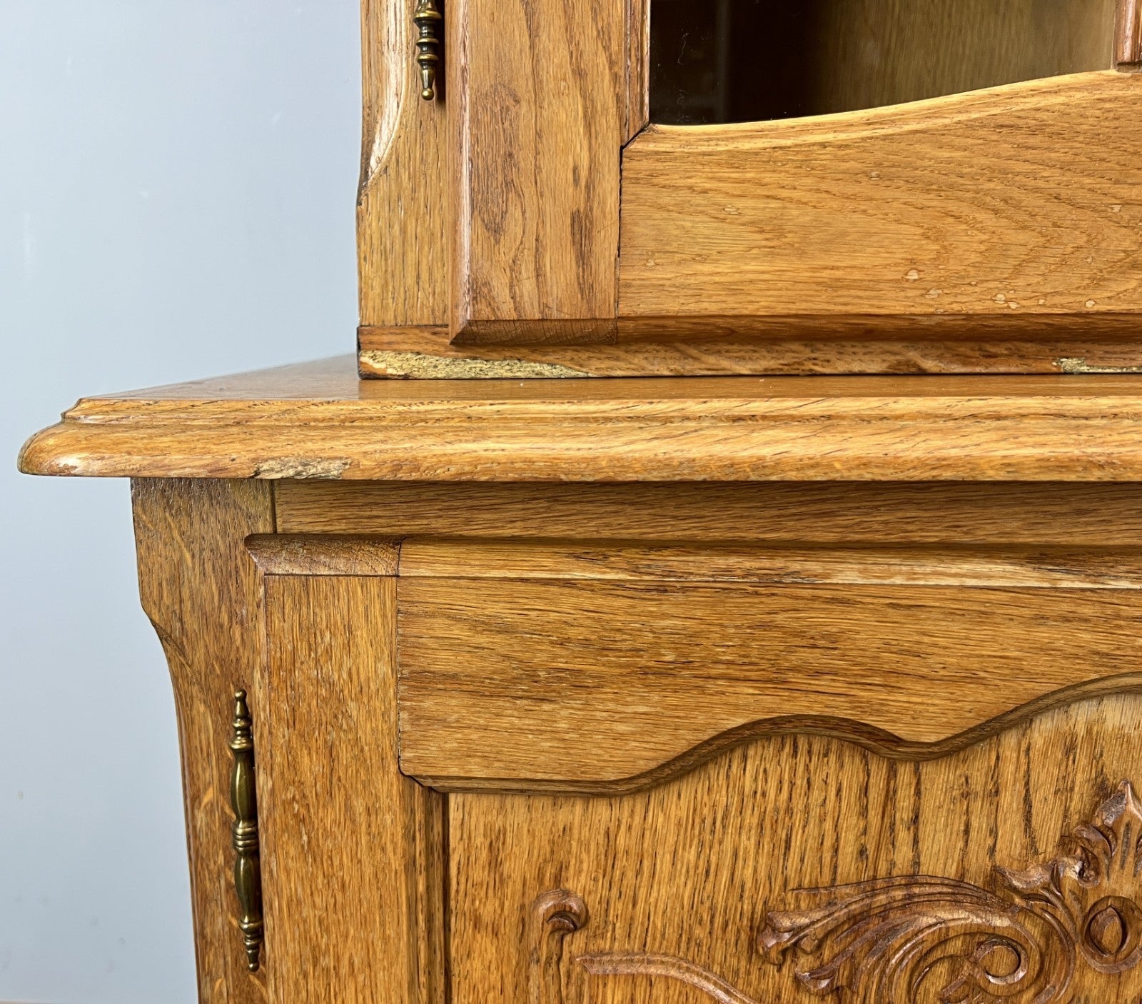 Bookcase Vintage French Louis XIV Style Display Cabinet Sideboard LOT 44799