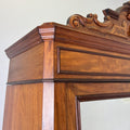 Wardrobe Antique French Mahogany Two Door Carved Mirrored Armoire LOT 61642