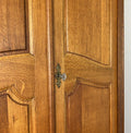 Wardrobe Antique French Style Oak Two Door Storage Carved Armoire LOT 6510