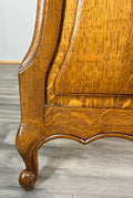 Bed Vintage French Louis XVI Oak Double Bed Frame Carved Headboard LOT 36996