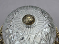 Ceiling Lamp Vintage French Brass Pressed Crystal Pendant Chandelier LOT 60003