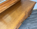 Vintage Dressing Table with Mirror French Oak Louis Vanity Table Makeup LOT 45174