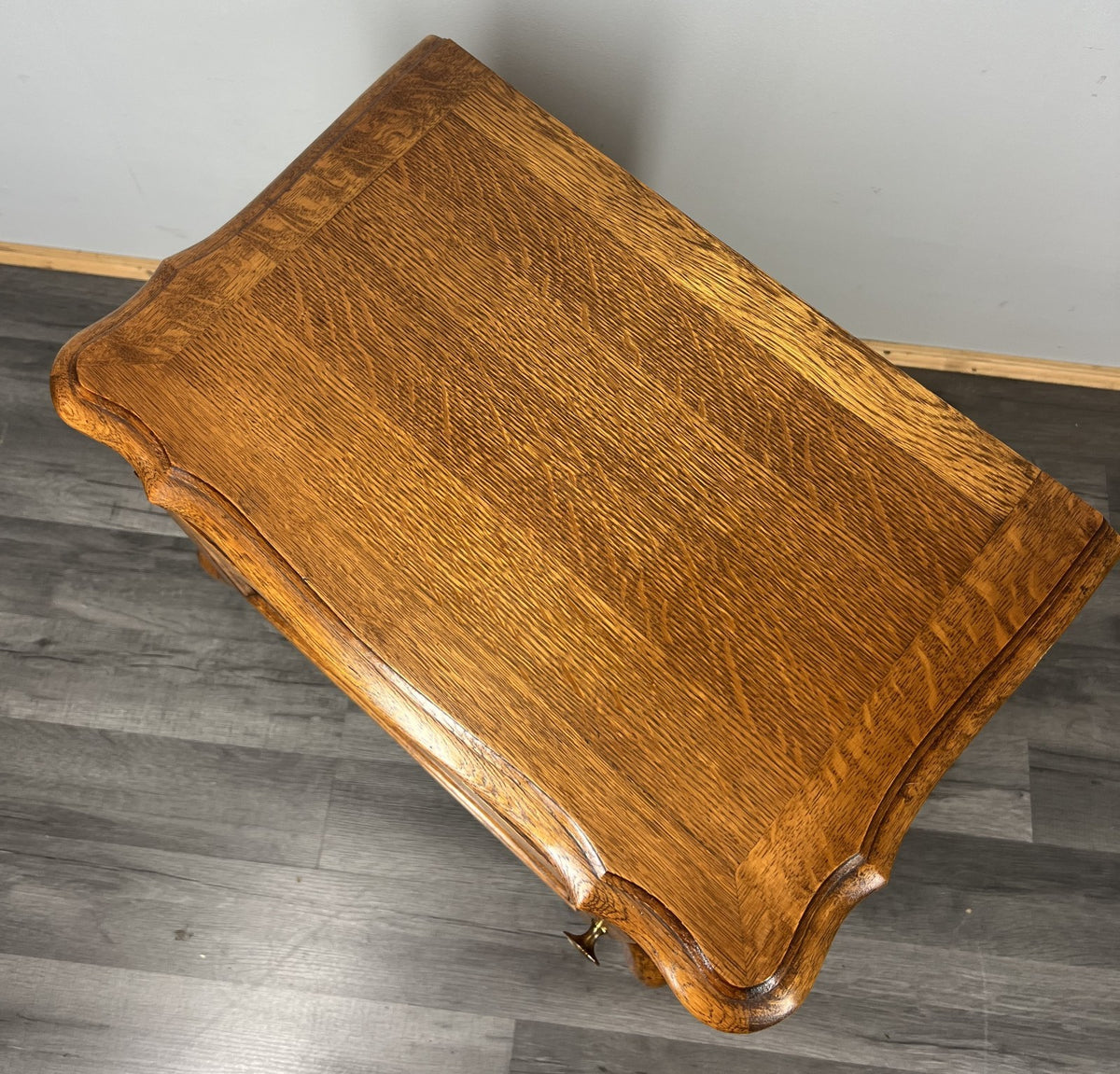French Vintage Oak Bedside Tables Pair Cupboards Cabinets Louis XVI LOT 3943