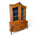 Bookcase Vintage French Louis Oak Glazed Display Cabinet Sideboard LOT 6546