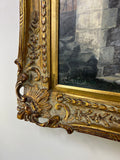 Oil Painting Vintage French Framed Landscape 71cm x 60cm Wall Art LOT 51238