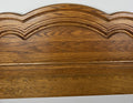 Headboard Vintage French Style Oak Double Bed Carved Headboard LOT 61844