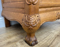 Cabinet Vintage French Style Oak Sideboard with Carved Cupboard LOT 62489