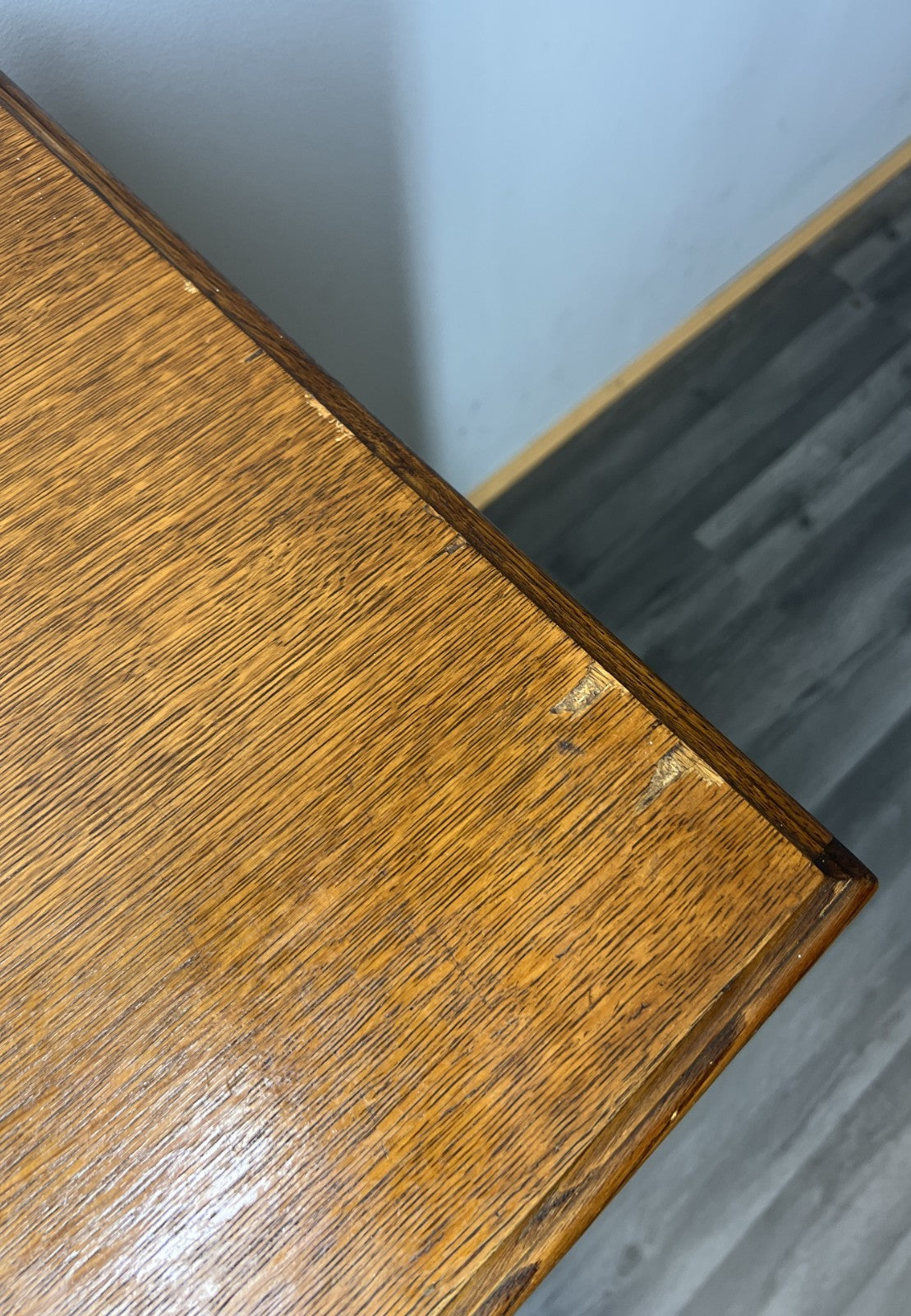 Cabinet Vintage French Louis XVI Oak Carved with 3 Drawers Sideboard LOT 445511