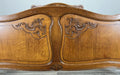 Bed Vintage French Louis XVI Double Bed Frame Oak Carved Headboard LOT 46353