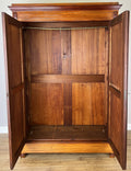 Wardrobe Antique French Style Two Door Mahogany Carved Armoire LOT 615617