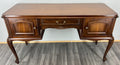 Cabinet Vintage French Louis Style Carved Desk with Storage Sideboard LOT 4054