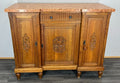 Sideboard Antique French Marble Top Cabinet Carved Storage Cupboard LOT 23712