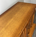 Cabinet Vintage French Louis XVI Oak Carved Sideboard with Drawers LOT 401511