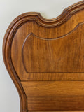 Headboard Antique French Style Walnut Double Bed Carved Headboard LOT 64529