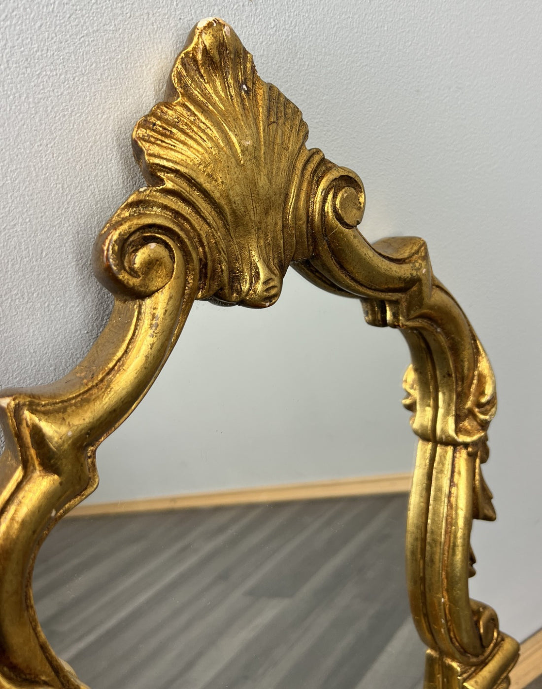 Vintage French Gilt Wall Mirror Ornate Rococo Frame Wall Decor LOT 43760