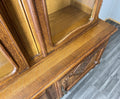 Bookcase Vintage French Louis XIV Oak Display Cabinet Carved Sideboard LOT 457810